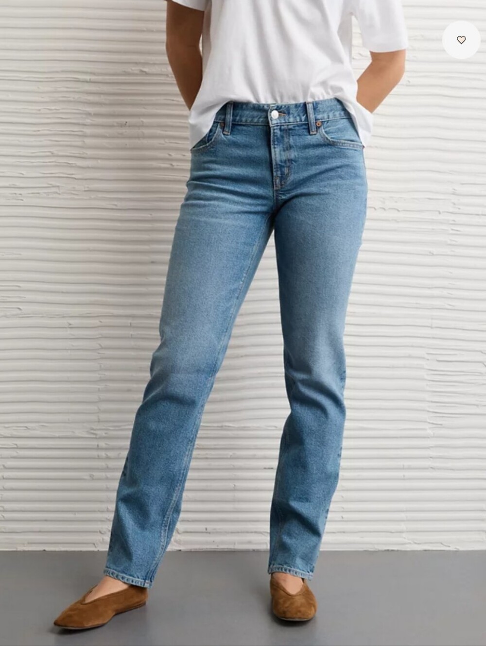 American Eagle Super High Rise Ankle Straight Jeans Womens Size 8 Regular